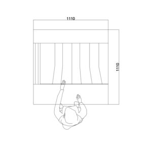 Dimensioni e posizione di lavoro selezionatrice S21