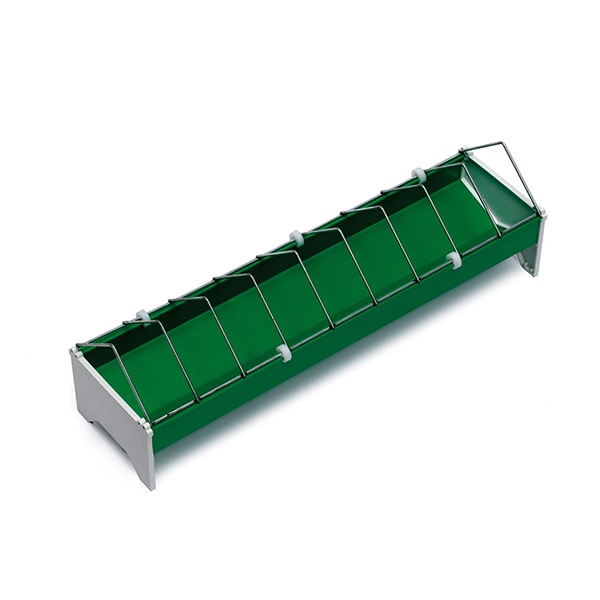 Linear feeder for chickens