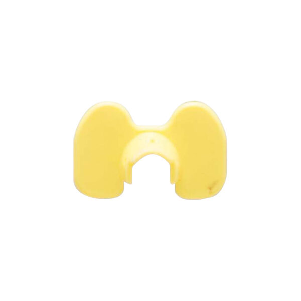 Occhiali per avicoli anticannibalismo in plastica gialla