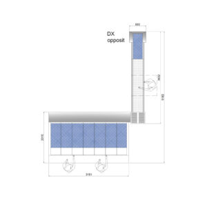 Dimensioni e posizione di lavoro selezionatrice S121