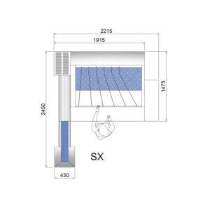 Dimensioni e posizione di lavoro selezionatrice S41